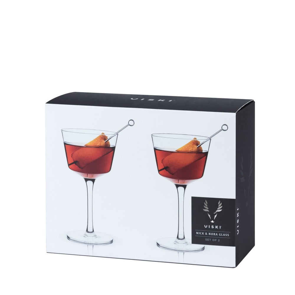 
                      
                        Viski Raye Angled Crystal Nick & Nora Glasses, Set of 2 - lily & onyx
                      
                    