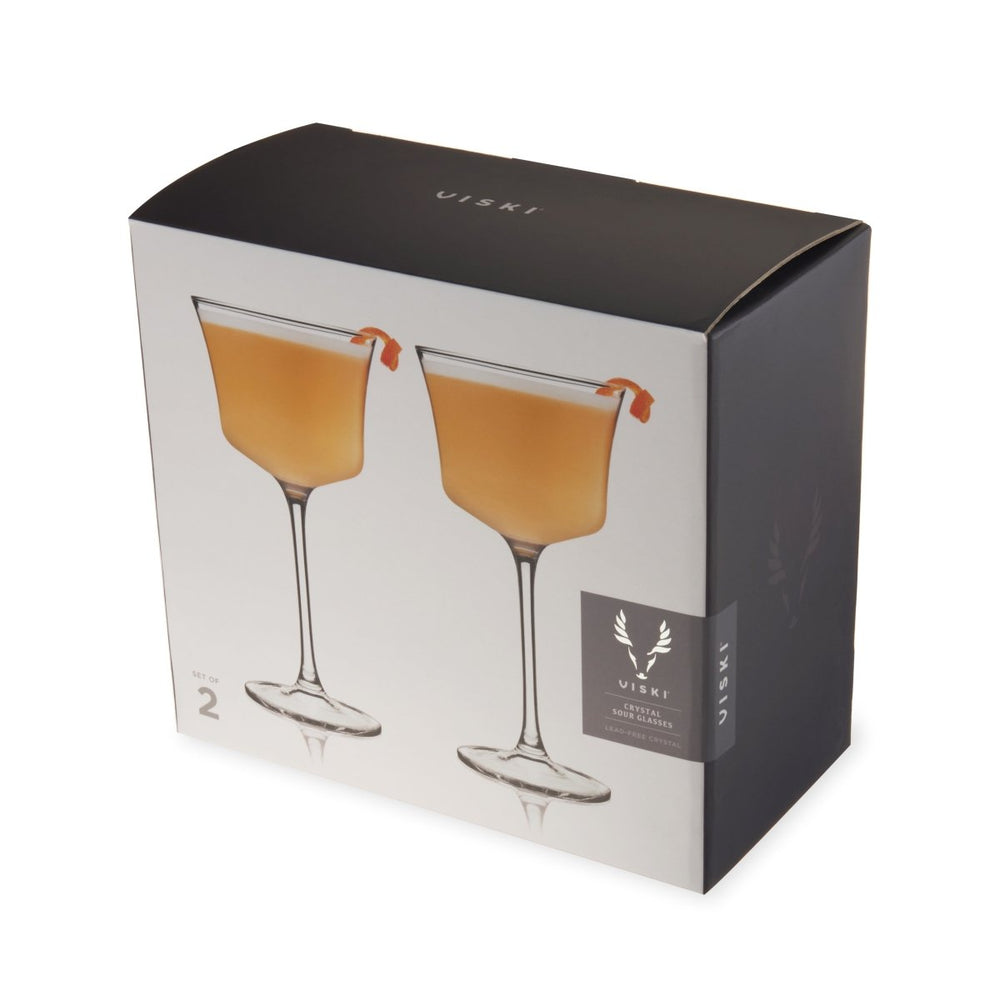 
                      
                        Viski Raye Angled Crystal Sour Glasses, Set of 2 - lily & onyx
                      
                    