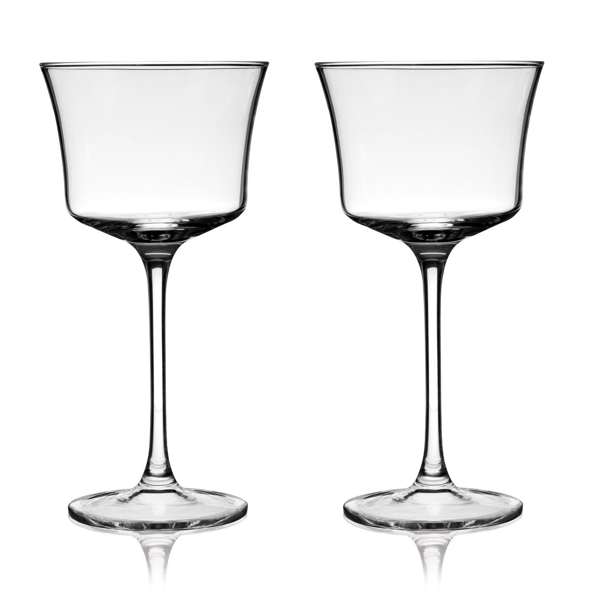 Viski Raye Angled Crystal Sour Glasses, Set of 2 - lily & onyx
