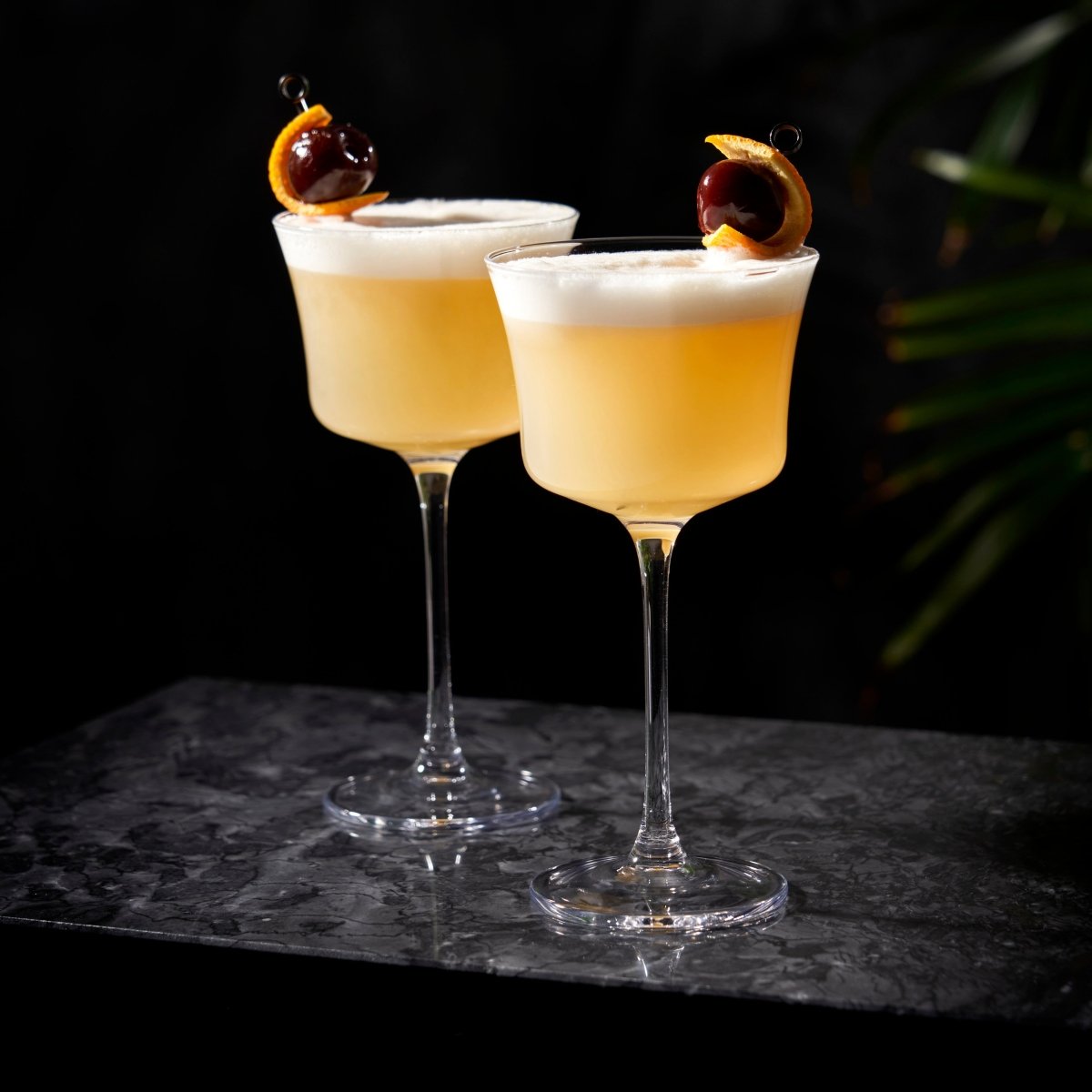 Viski Raye Angled Crystal Sour Glasses, Set of 2 - lily & onyx