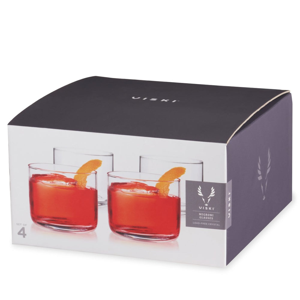 
                      
                        Viski Raye Crystal Negroni Glasses, Set of 4 - lily & onyx
                      
                    