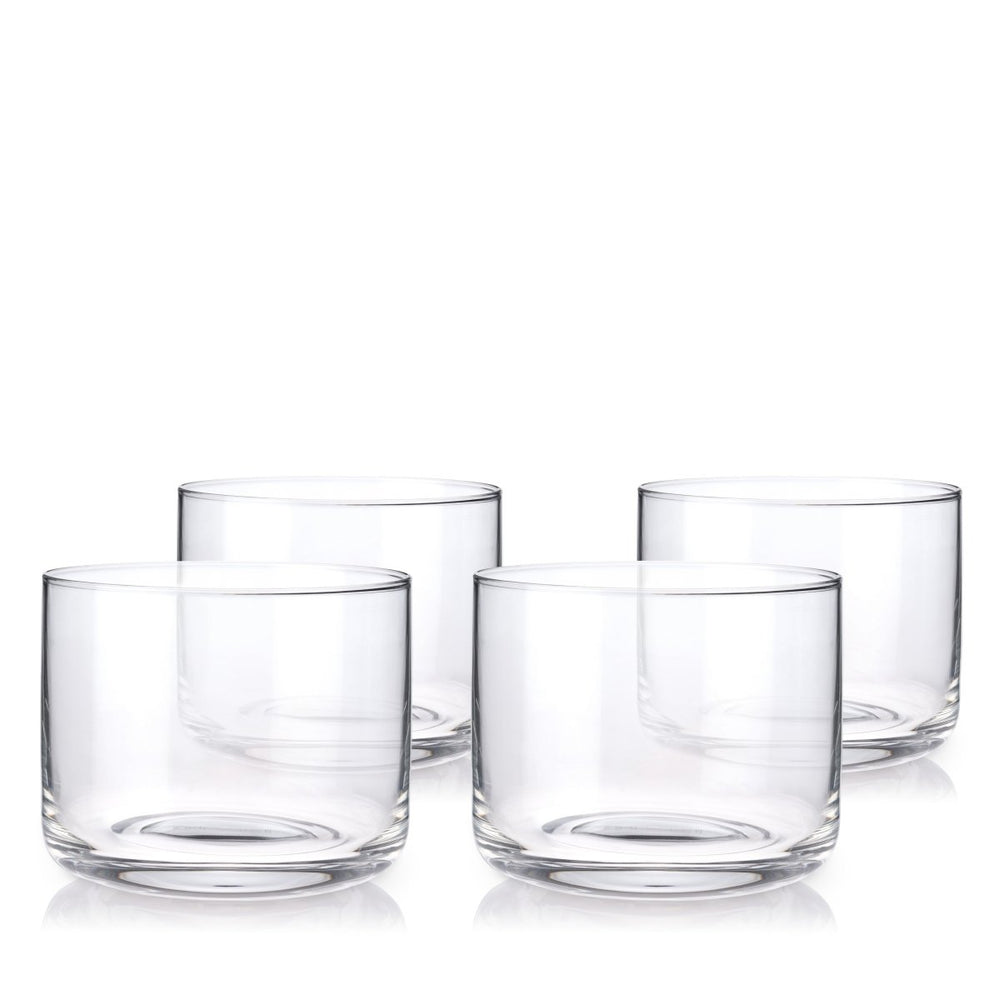 Viski Raye Crystal Negroni Glasses, Set of 4 - lily & onyx
