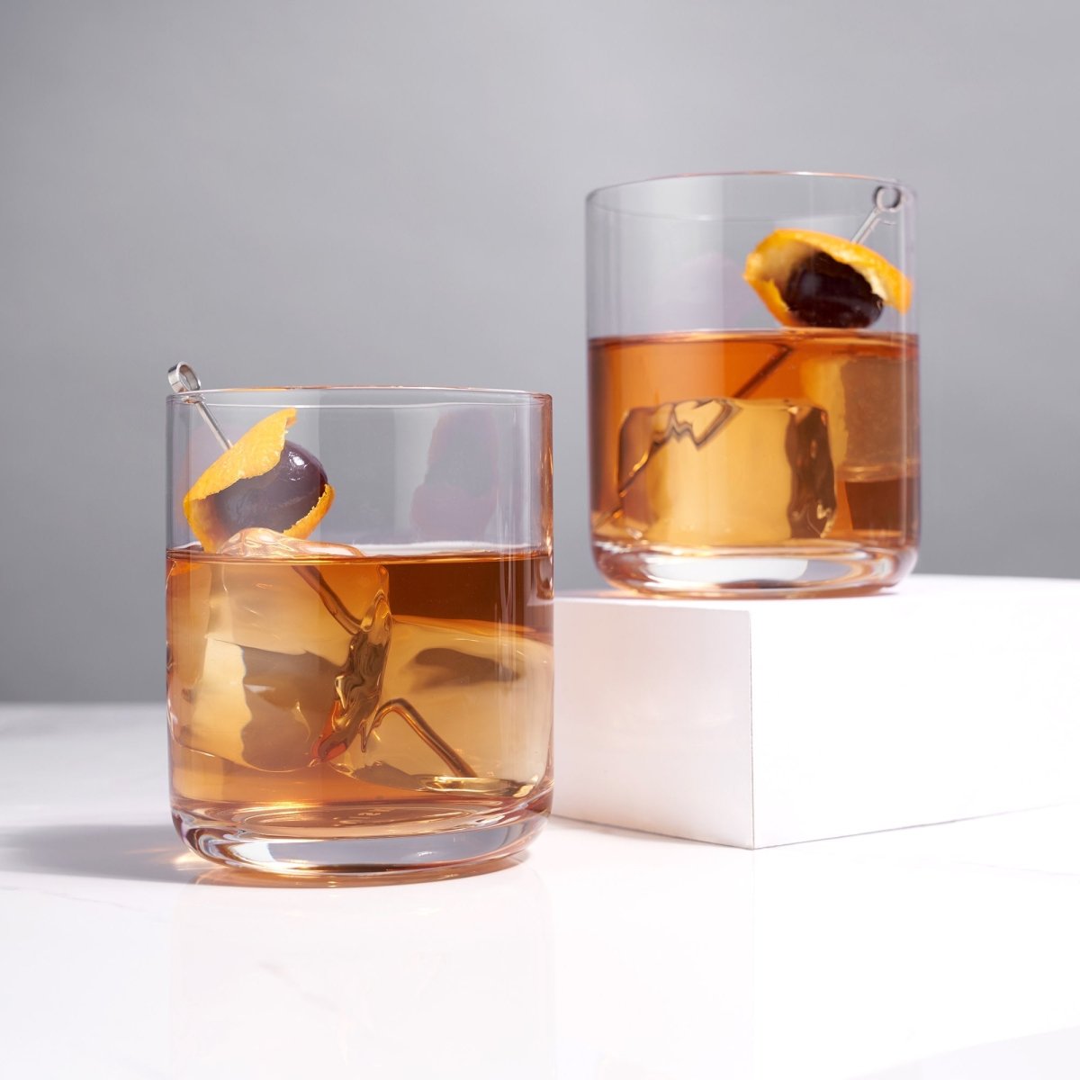 Viski Raye Crystal Tumblers, Set of 2 - lily & onyx