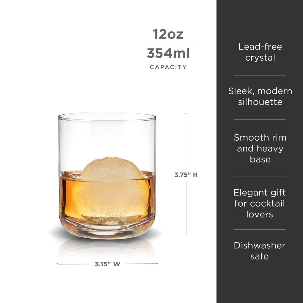 
                      
                        Viski Raye Crystal Tumblers, Set of 2 - lily & onyx
                      
                    