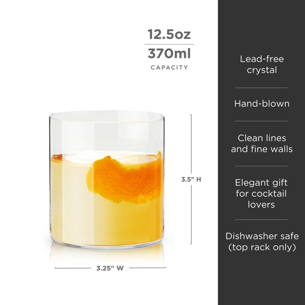 
                      
                        Viski Raye Element Crystal Tumblers, Set of 2 - lily & onyx
                      
                    