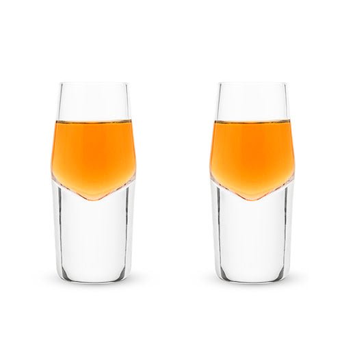 
                      
                        Viski Raye Heavy Base Crystal Shot Glasses, Set of 2 - lily & onyx
                      
                    