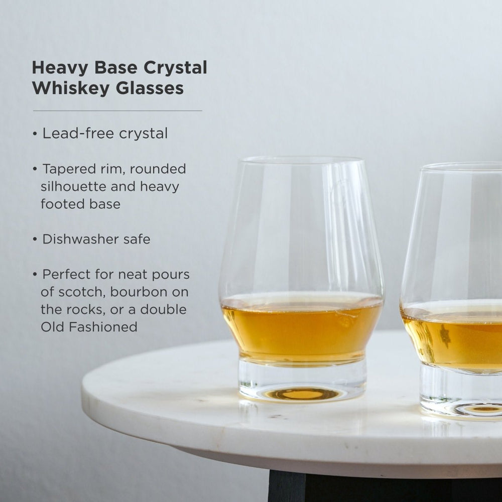 
                      
                        Viski Raye Heavy Base Crystal Whiskey Glasses, Set of 2 - lily & onyx
                      
                    