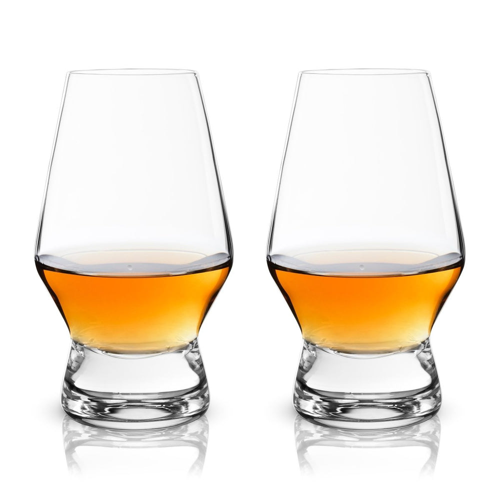 
                      
                        Viski Raye Heavy Base Crystal Whiskey Tasting Glasses, Set of 2 - lily & onyx
                      
                    