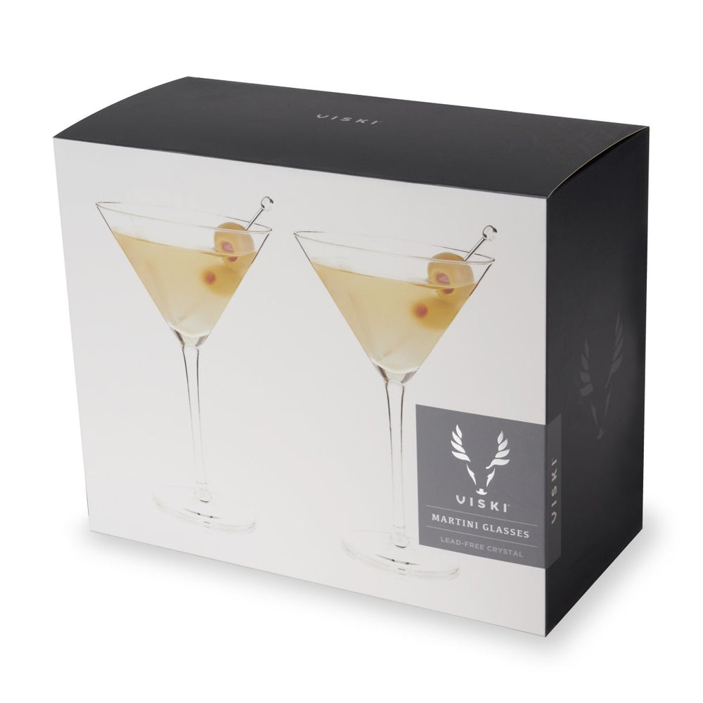 
                      
                        Viski Raye Stemmed Crystal Martini Glasses, Set of 2 - lily & onyx
                      
                    
