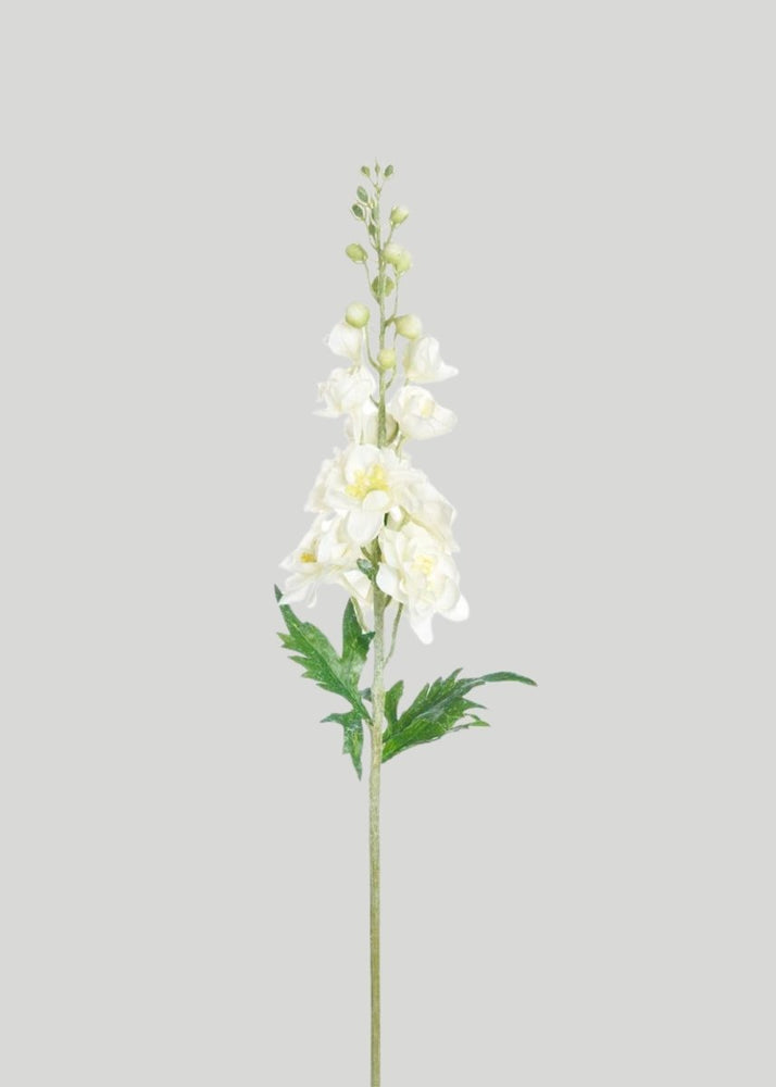 Afloral Real Touch Delphinium Wildflower in White - 28" - lily & onyx