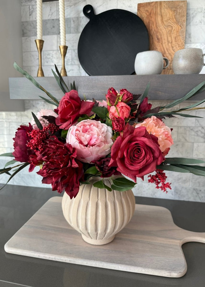 
                      
                        Afloral Real Touch English Rose Artificial Flower in Red - 22" - lily & onyx
                      
                    