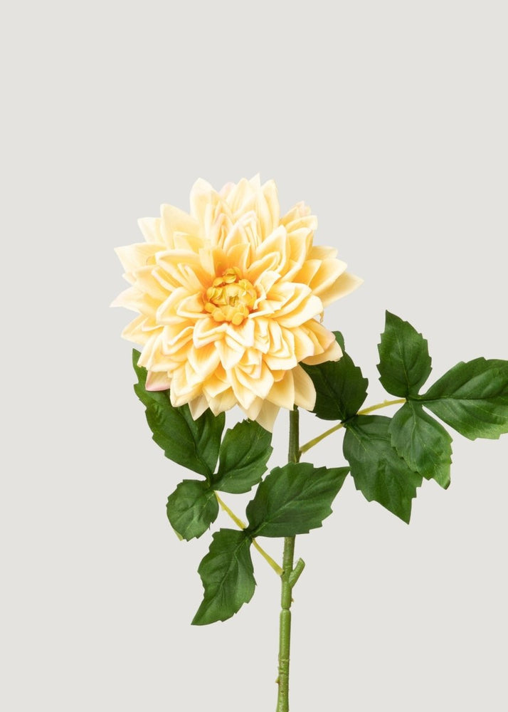 Afloral Real Touch Flowers Fake Dahlia in Yellow - 29" - lily & onyx