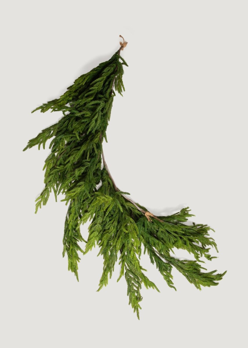 Afloral Real Touch Norfolk Pine Dripping Garland - 40" - lily & onyx