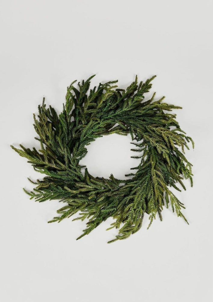 Afloral Real Touch Norfolk Pine Wreath - 24" - lily & onyx