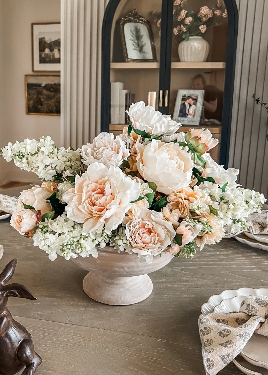 Afloral Real Touch Peony Flowers in Soft Pink - 26