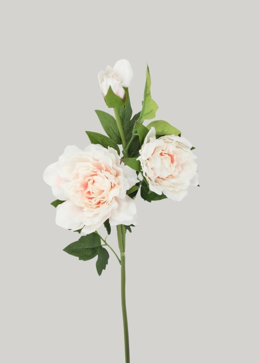Afloral Real Touch Peony Flowers in Soft Pink - 26" - lily & onyx