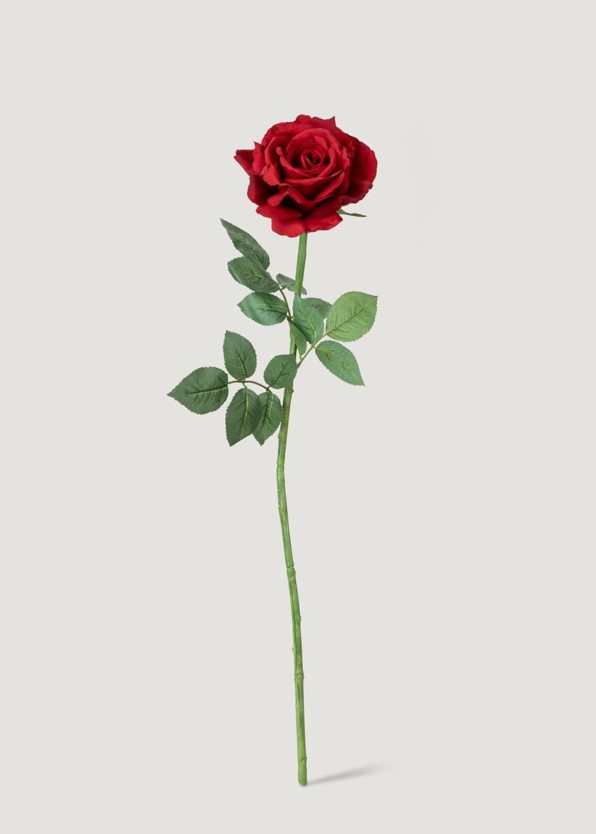 Afloral Red Diana Rose Faux Flower - 26" - lily & onyx