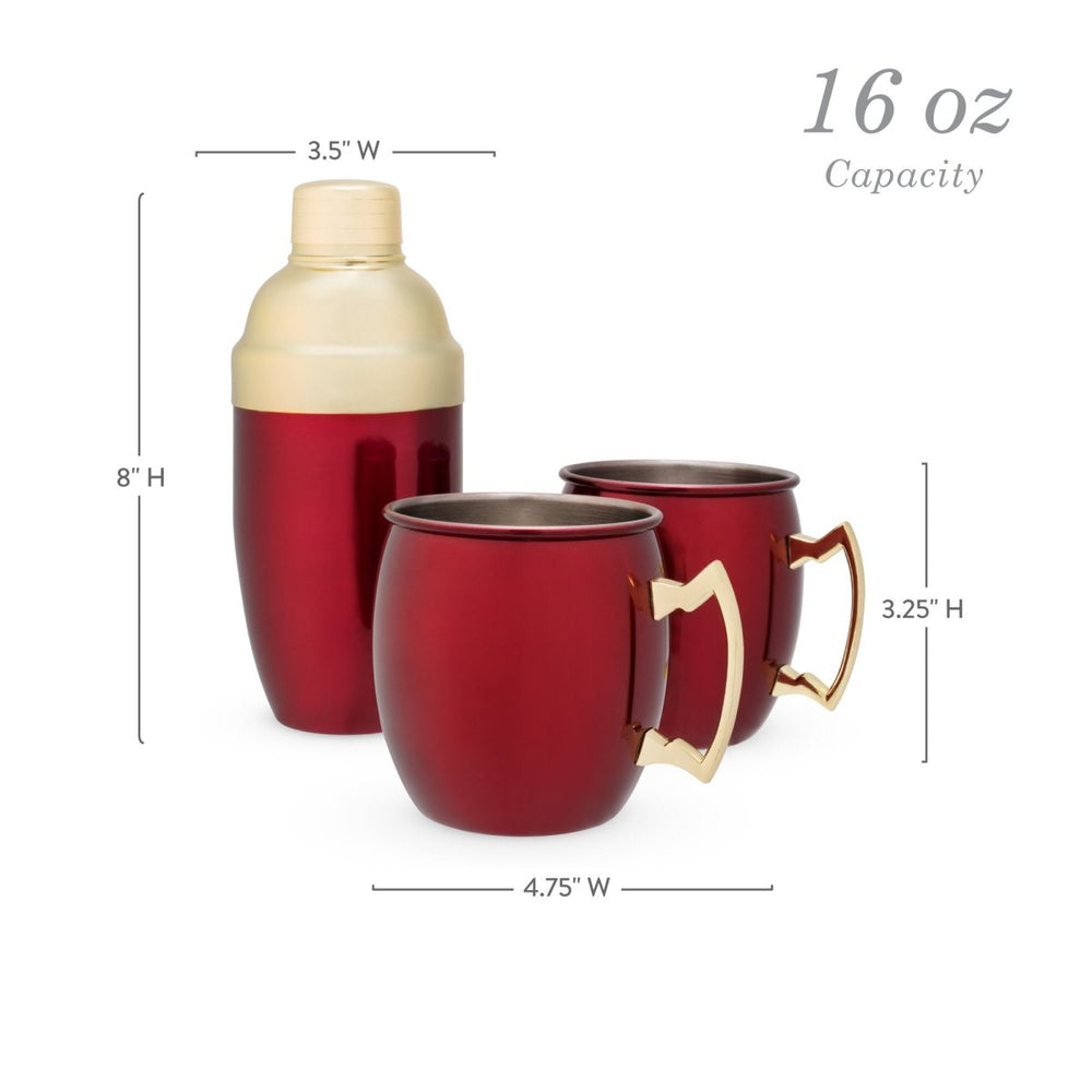 
                      
                        Twine Living Red Mule Mug & Cocktail Shaker Gift Set - lily & onyx
                      
                    