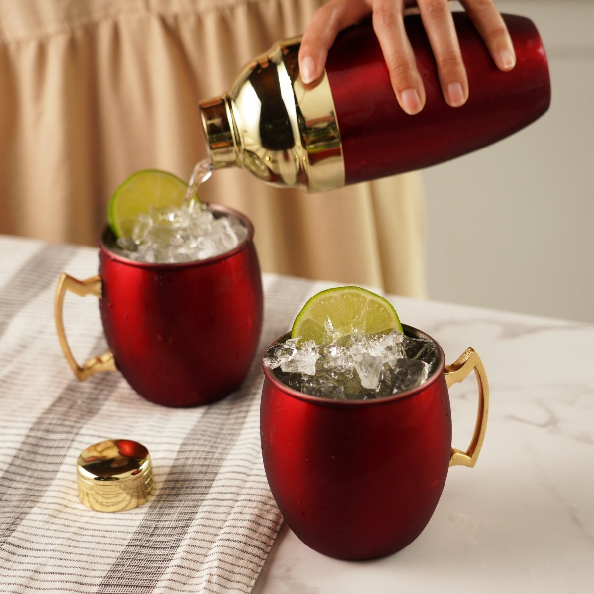 Twine Living Red Mule Mug & Cocktail Shaker Gift Set - lily & onyx