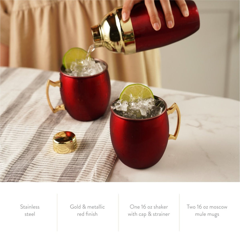 
                      
                        Twine Living Red Mule Mug & Cocktail Shaker Gift Set - lily & onyx
                      
                    