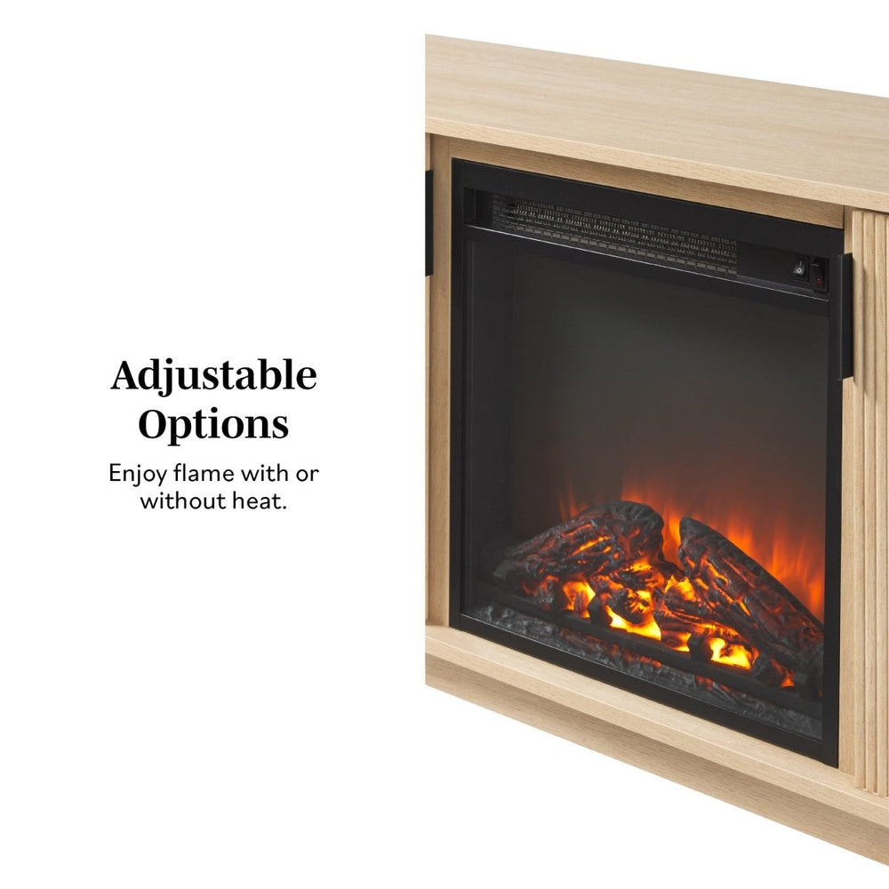 
                      
                        Walker Edison Reema Scandinavian 70" Modern Reeded TV Stand with Freestanding Electric Fireplace - lily & onyx
                      
                    