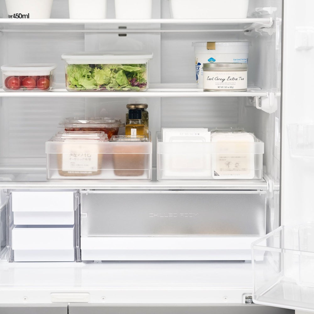 
                      
                        Yamazaki Home Refrigerator Organizer Bin, Wide - lily & onyx
                      
                    