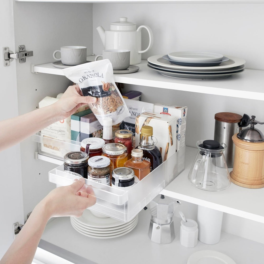 
                      
                        Yamazaki Home Refrigerator Organizer Bin, Wide - lily & onyx
                      
                    