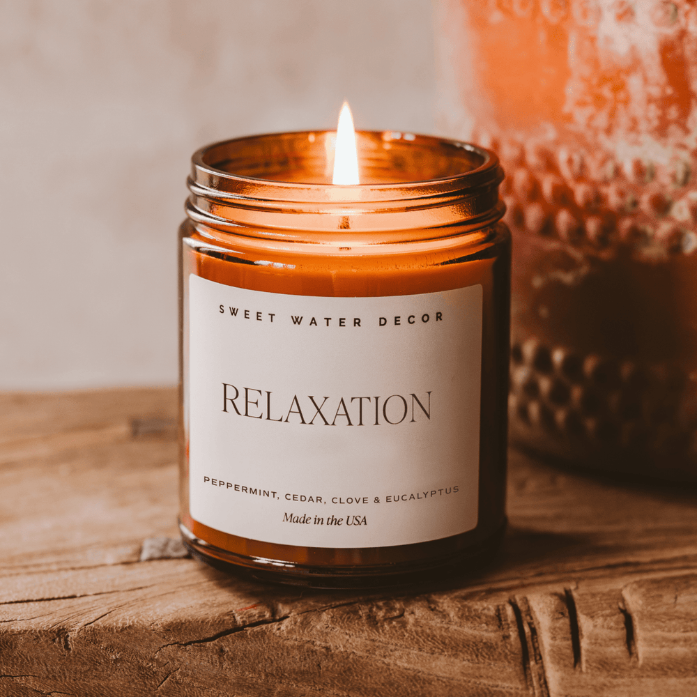 
                      
                        Sweet Water Decor Relaxation Soy Candle - Amber Jar - 9 oz - lily & onyx
                      
                    