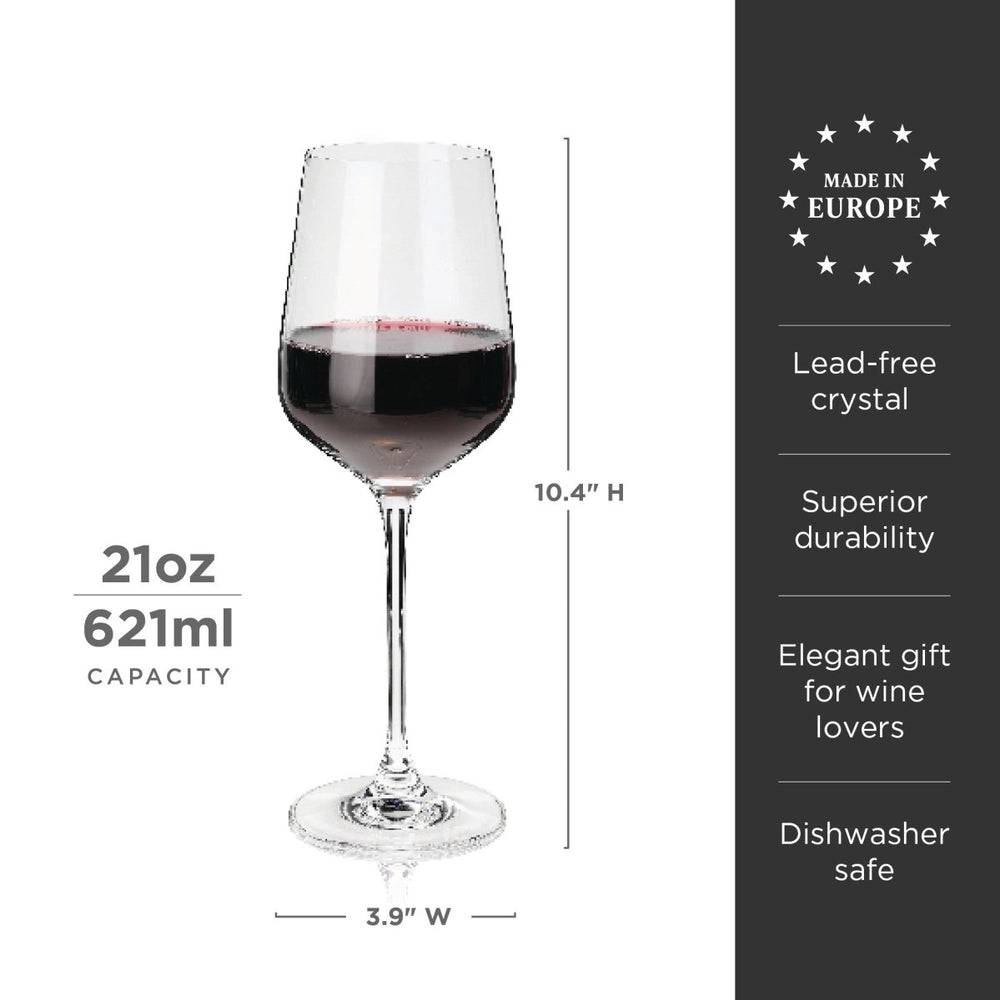 
                      
                        Viski Reserve Inez Crystal Bordeaux Glasses, Set of 4 - lily & onyx
                      
                    