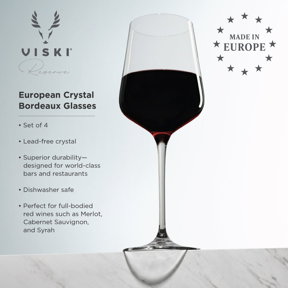 
                      
                        Viski Reserve Inez Crystal Bordeaux Glasses, Set of 4 - lily & onyx
                      
                    