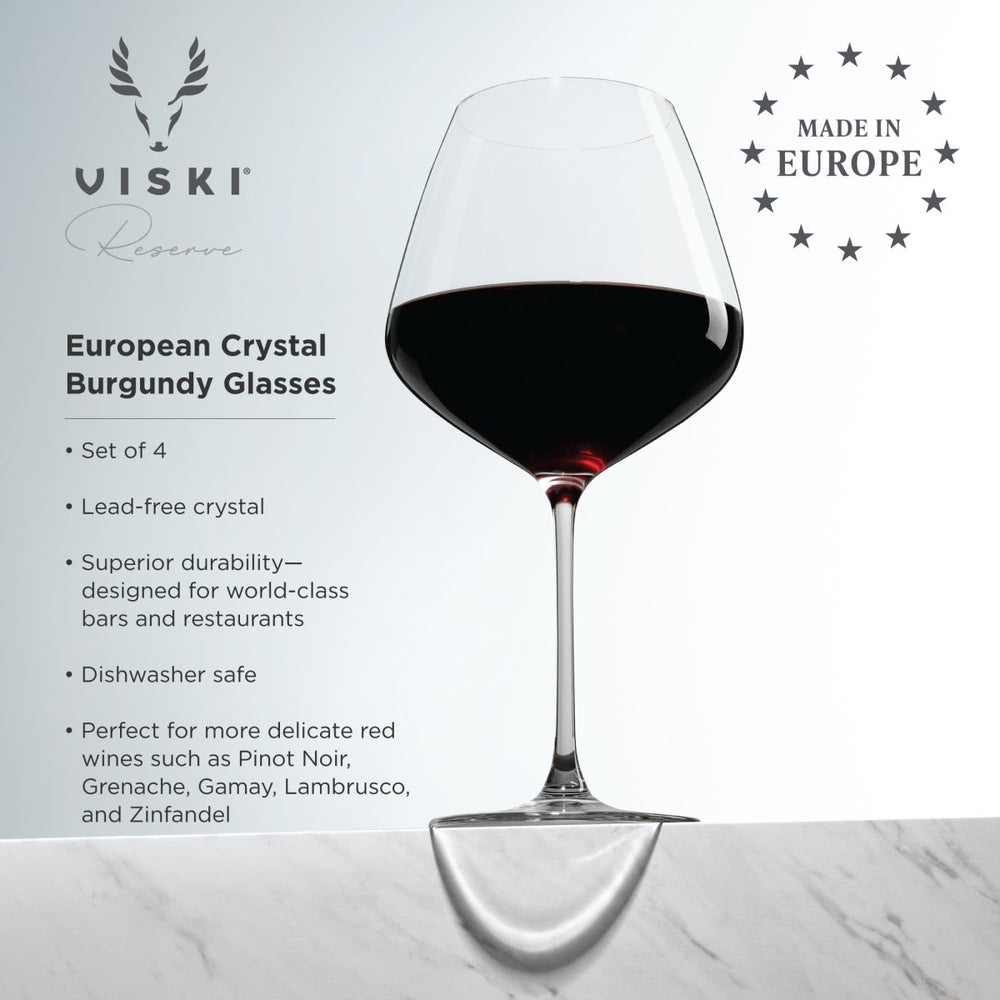 
                      
                        Viski Reserve Inez Crystal Burgundy Glasses, Set of 4 - lily & onyx
                      
                    