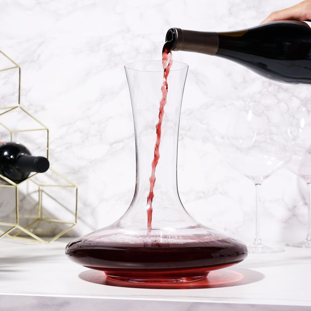 Viski Reserve Inez Crystal Wine Decanter - lily & onyx