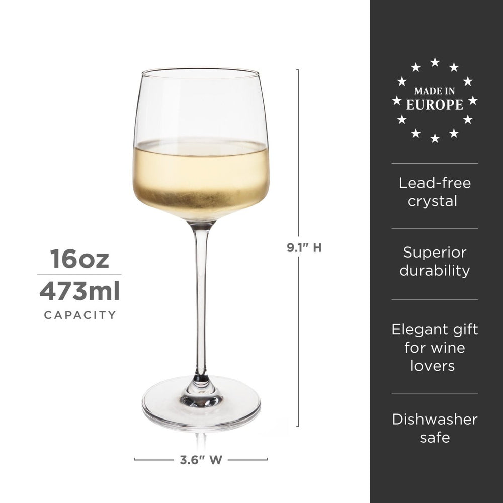 
                      
                        Viski Reserve Julien Crystal Chardonnay Glasses, Set of 4 - lily & onyx
                      
                    