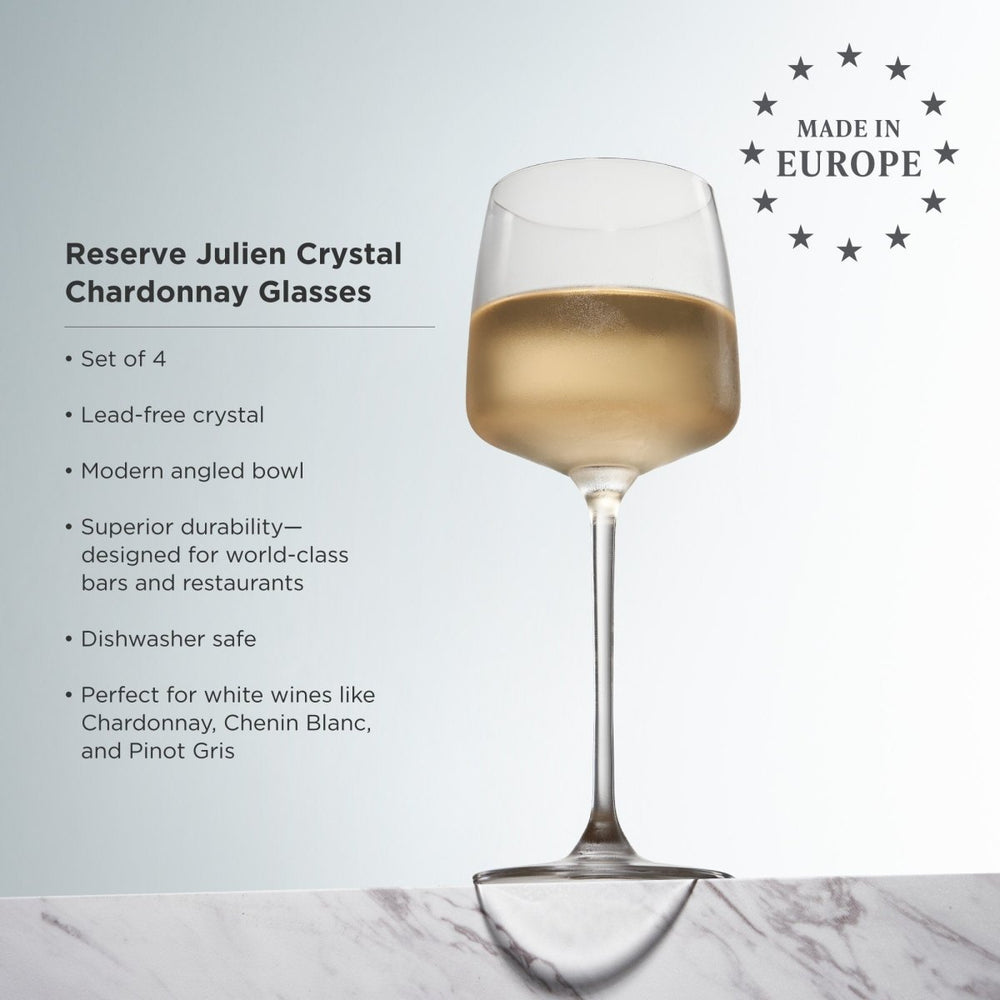 
                      
                        Viski Reserve Julien Crystal Chardonnay Glasses, Set of 4 - lily & onyx
                      
                    