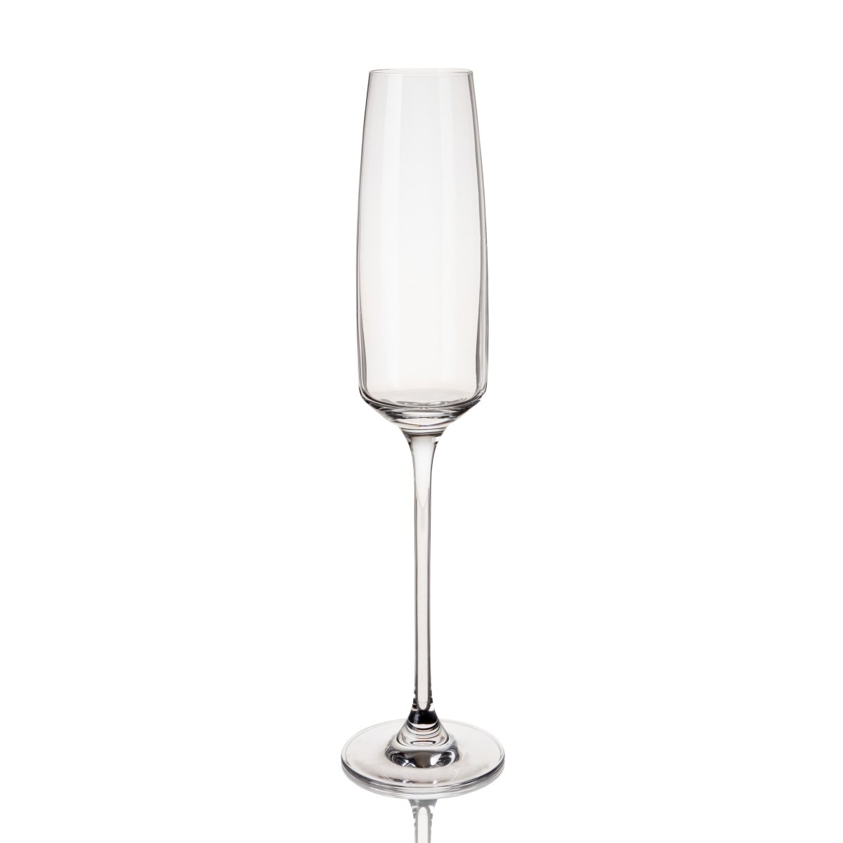 Viski Reserve Julien Crystal Flute Glasses, Set of 4 - lily & onyx