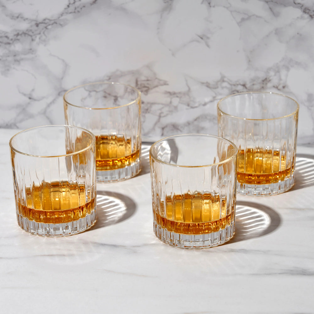 
                      
                        Viski Reserve Milo Crystal Neat Glasses, Set of 4 - lily & onyx
                      
                    