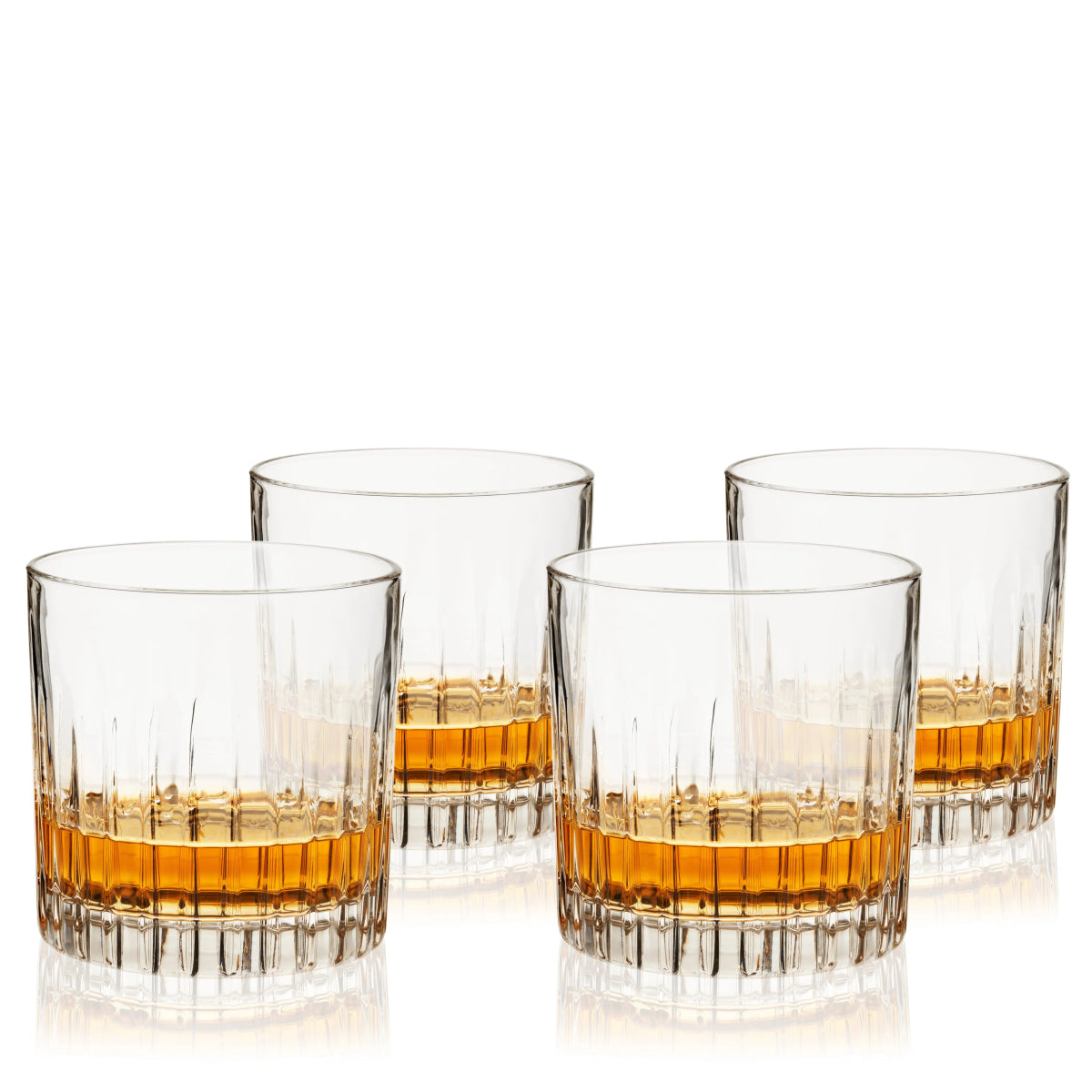 Viski Reserve Milo Crystal Neat Glasses, Set of 4 - lily & onyx