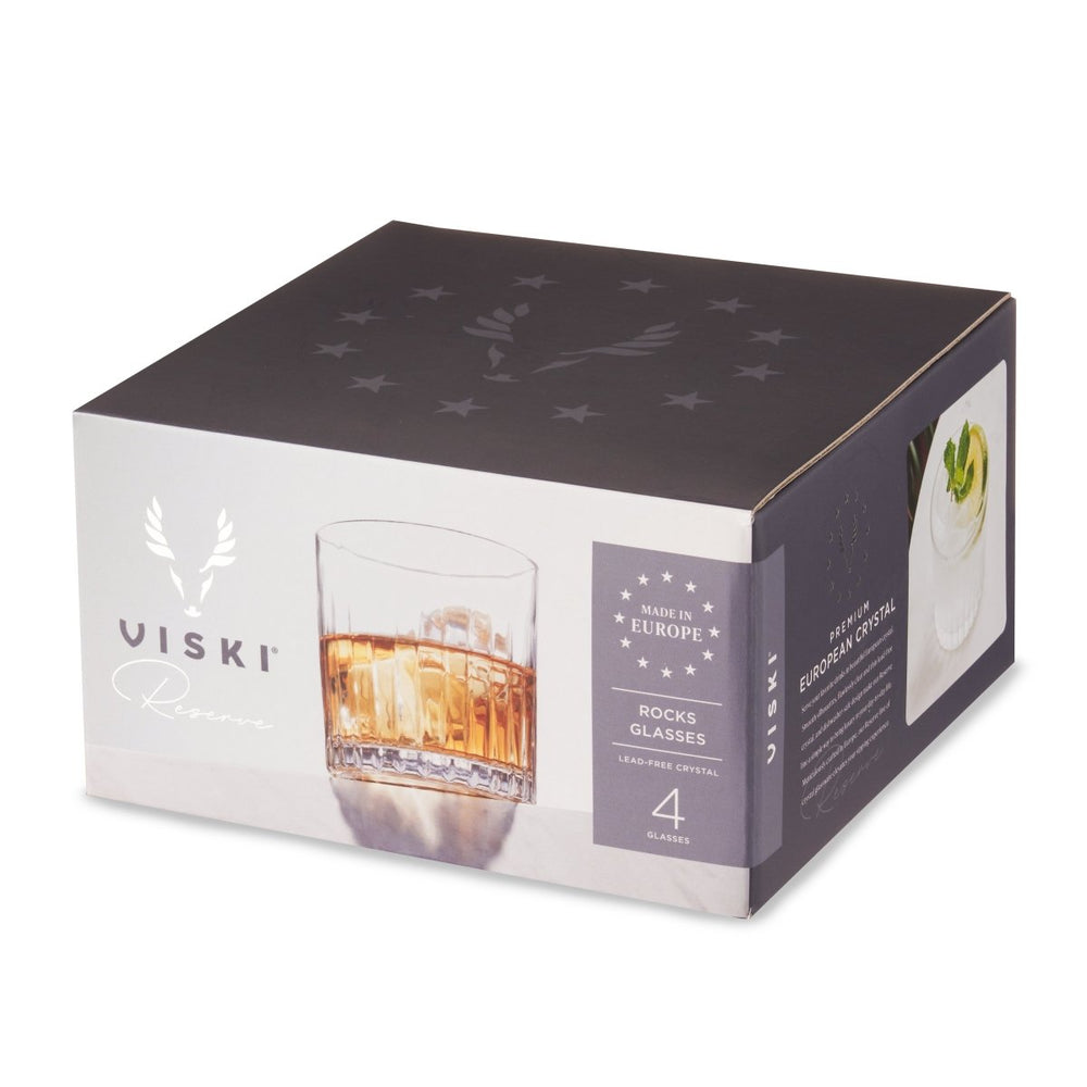 
                      
                        Viski Reserve Milo Crystal Rocks Glasses, Set of 4 - lily & onyx
                      
                    