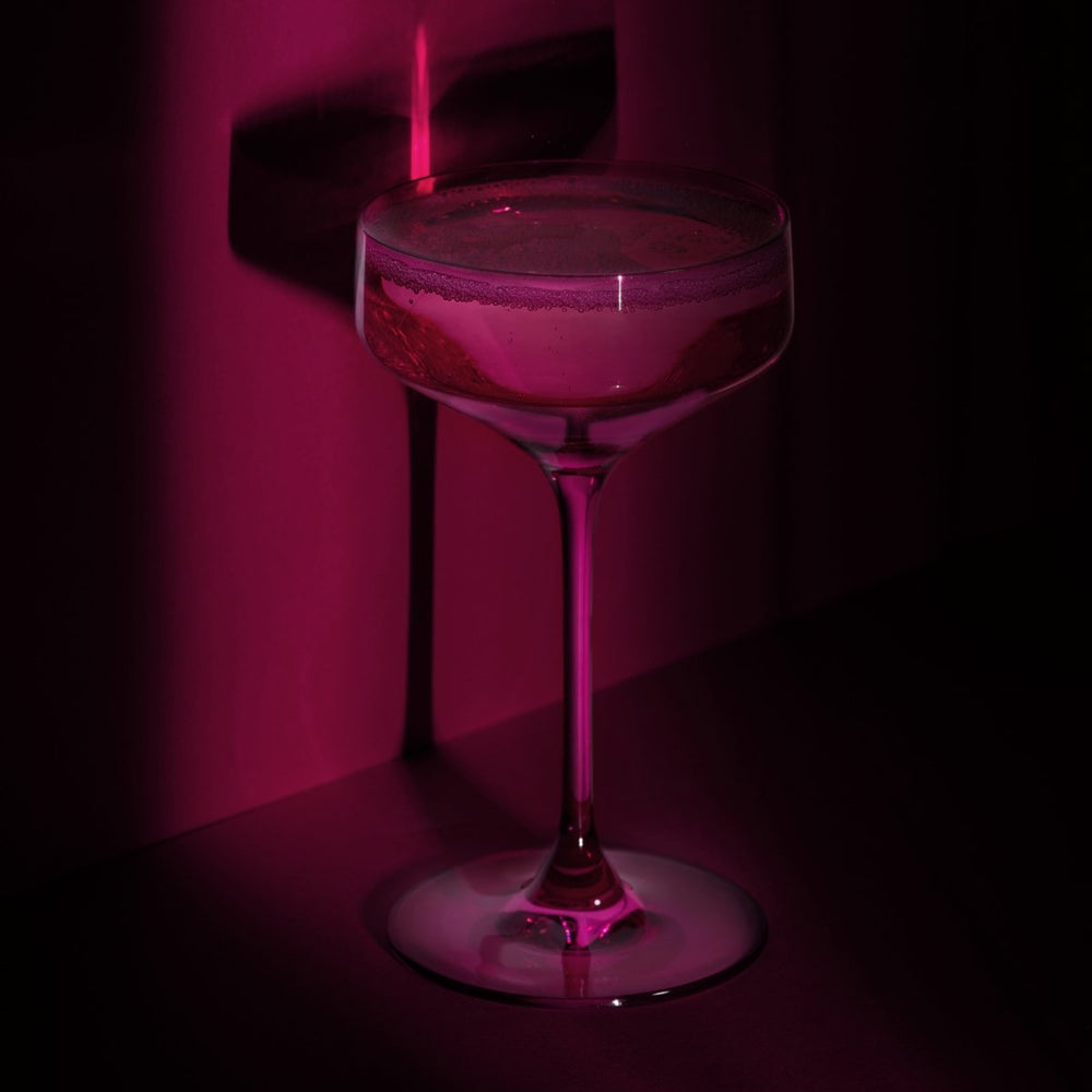 
                      
                        Viski Reserve Nouveau Crystal Coupe Glasses in Berry, Set of 2 - lily & onyx
                      
                    