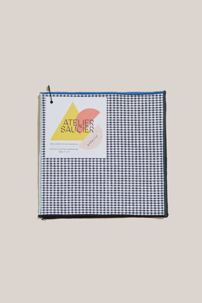 
                      
                        ATELIER SAUCIER Retro Gingham Cocktail Napkins | Set of 4 - lily & onyx
                      
                    