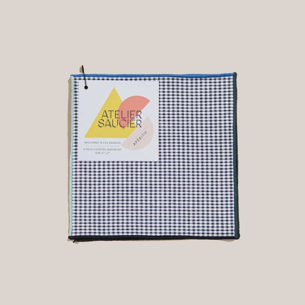 
                      
                        ATELIER SAUCIER Retro Gingham Cocktail Napkins | Set of 4 - lily & onyx
                      
                    