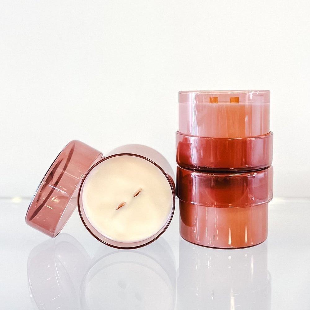 Wax Buffalo Rhubarb + Fig Wooden Wick Candle - lily & onyx