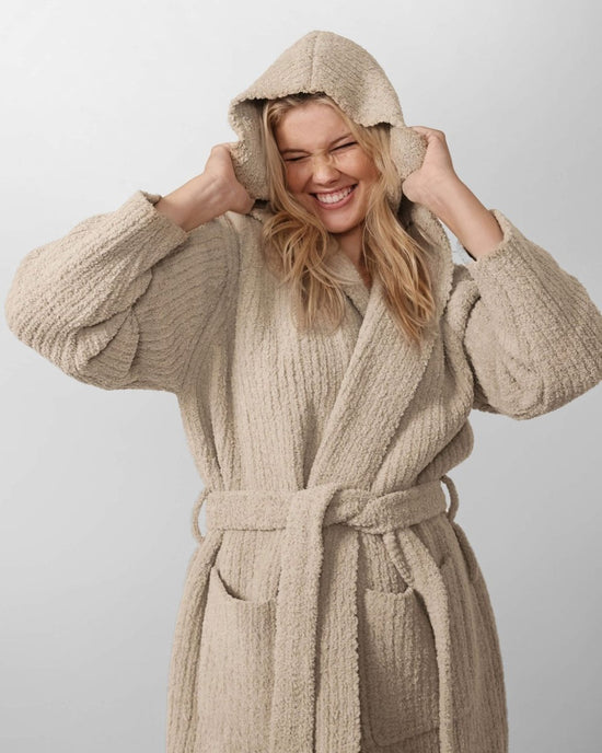 Sunday Citizen Ribbed Hooded Robe - lily & onyx