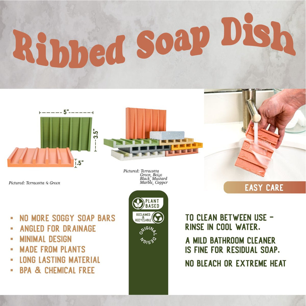 
                      
                        Ribbed Soap Dish
                      
                    