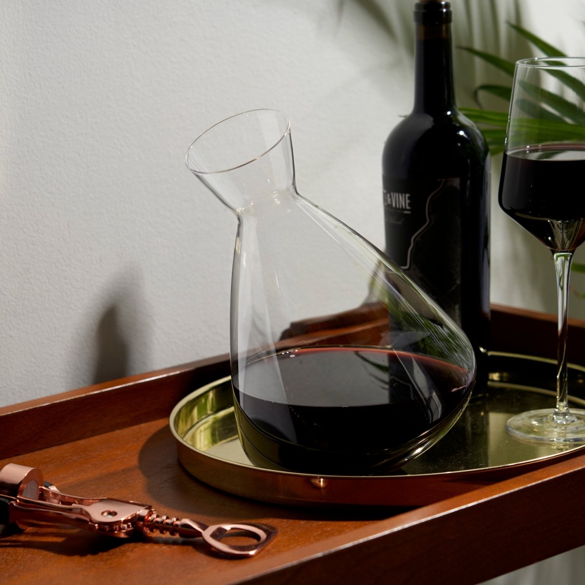 Viski Rolling Crystal Wine Decanter - lily & onyx