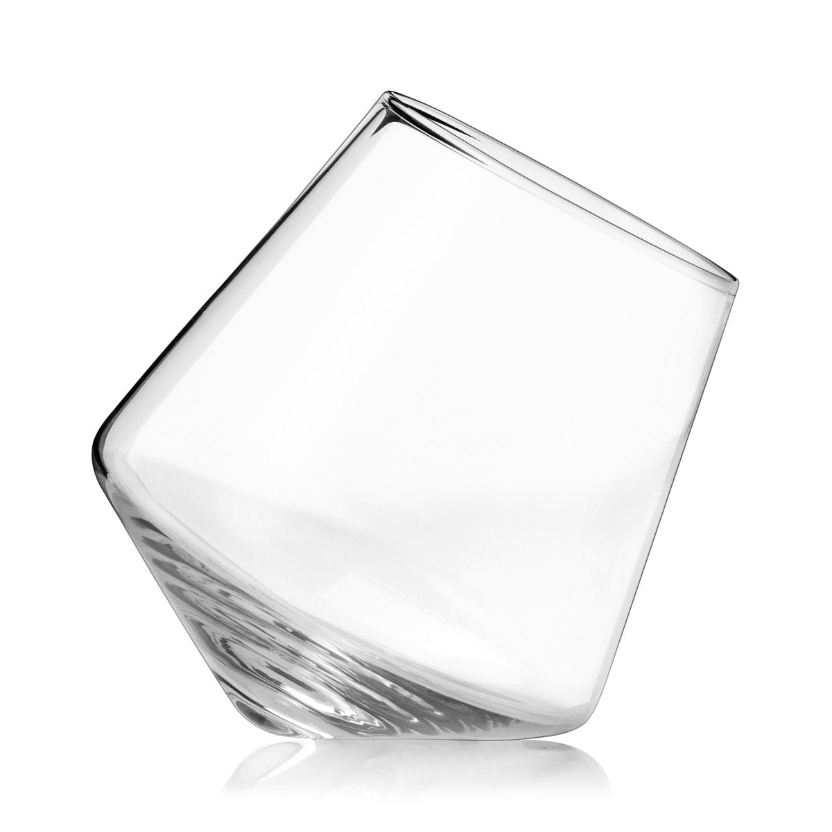 Viski Rolling Crystal Wine Glasses, Set of 2 - lily & onyx