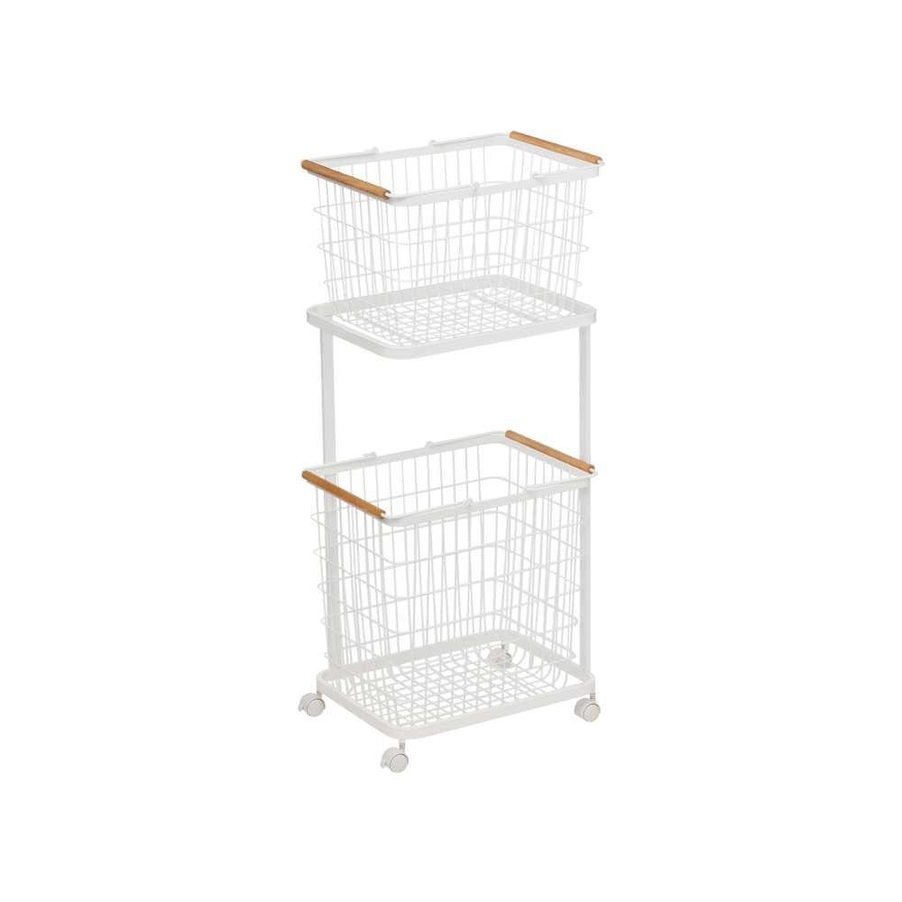 
                      
                        Yamazaki Home Rolling Laundry Cart & Wire Baskets - lily & onyx
                      
                    