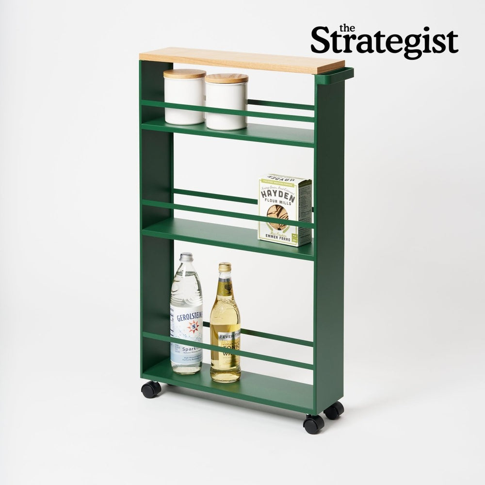 
                      
                        Yamazaki Home Rolling Slim Steel Storage Cart, 32" H - Forest Green - lily & onyx
                      
                    