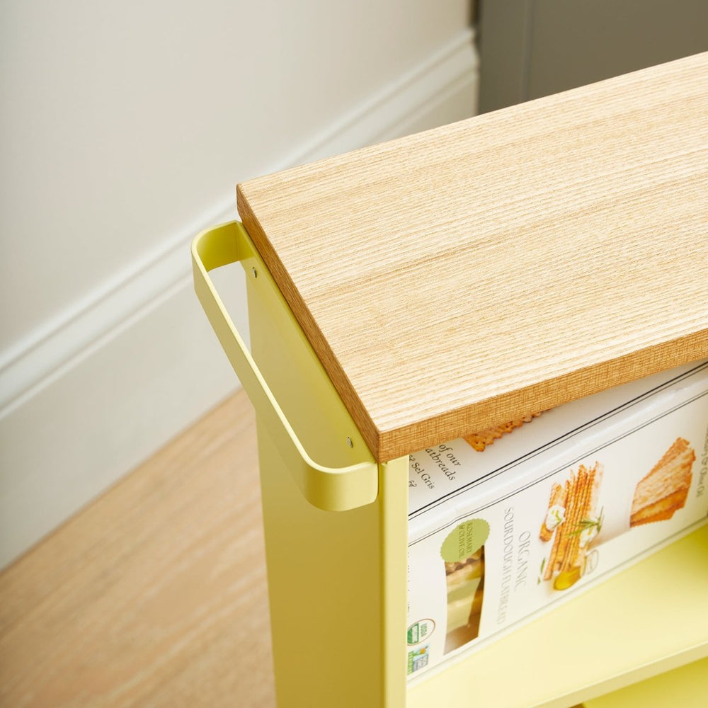 
                      
                        Yamazaki Home Rolling Steel Storage Cart, 27" H - Yellow Pear - lily & onyx
                      
                    
