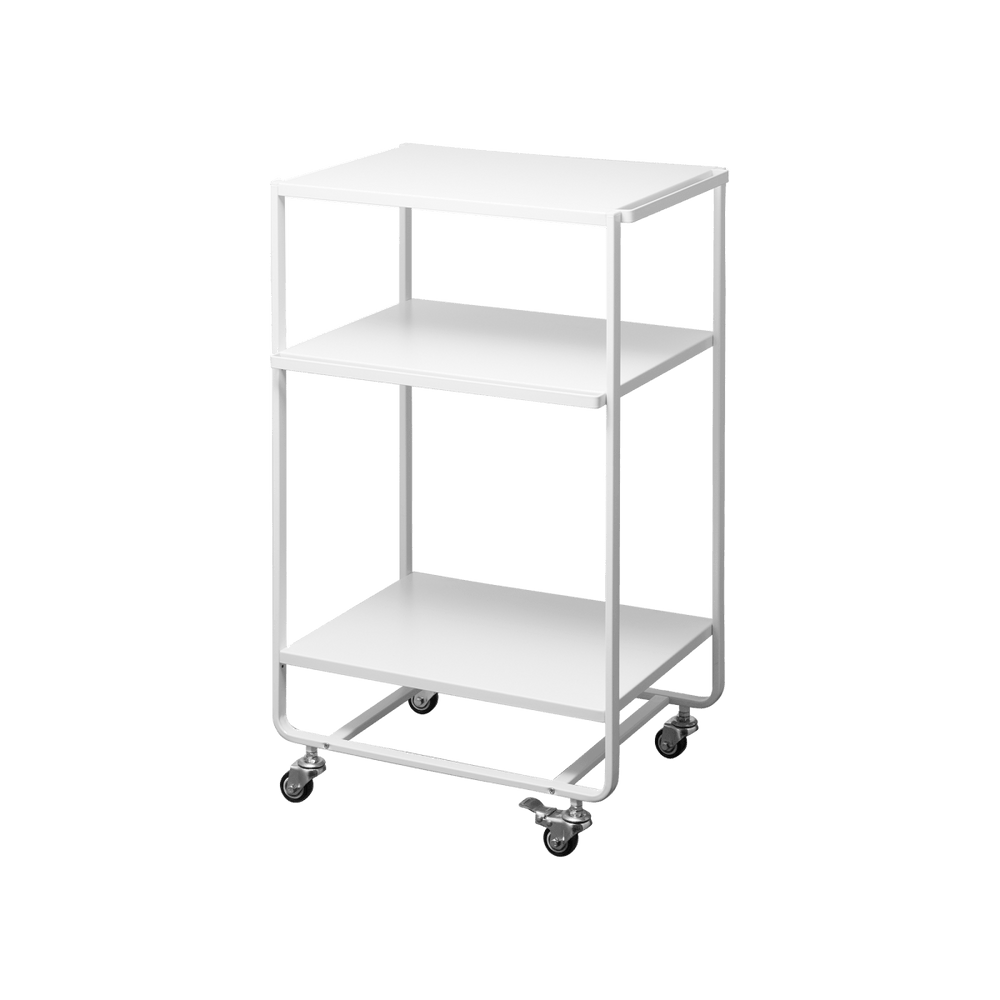 Yamazaki Home Rolling Steel Utility Cart, 32" H - lily & onyx